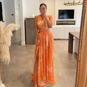 Orange Maxi Dress